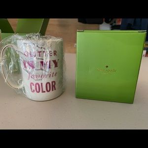 Two brand new Kate spade coffee mugs